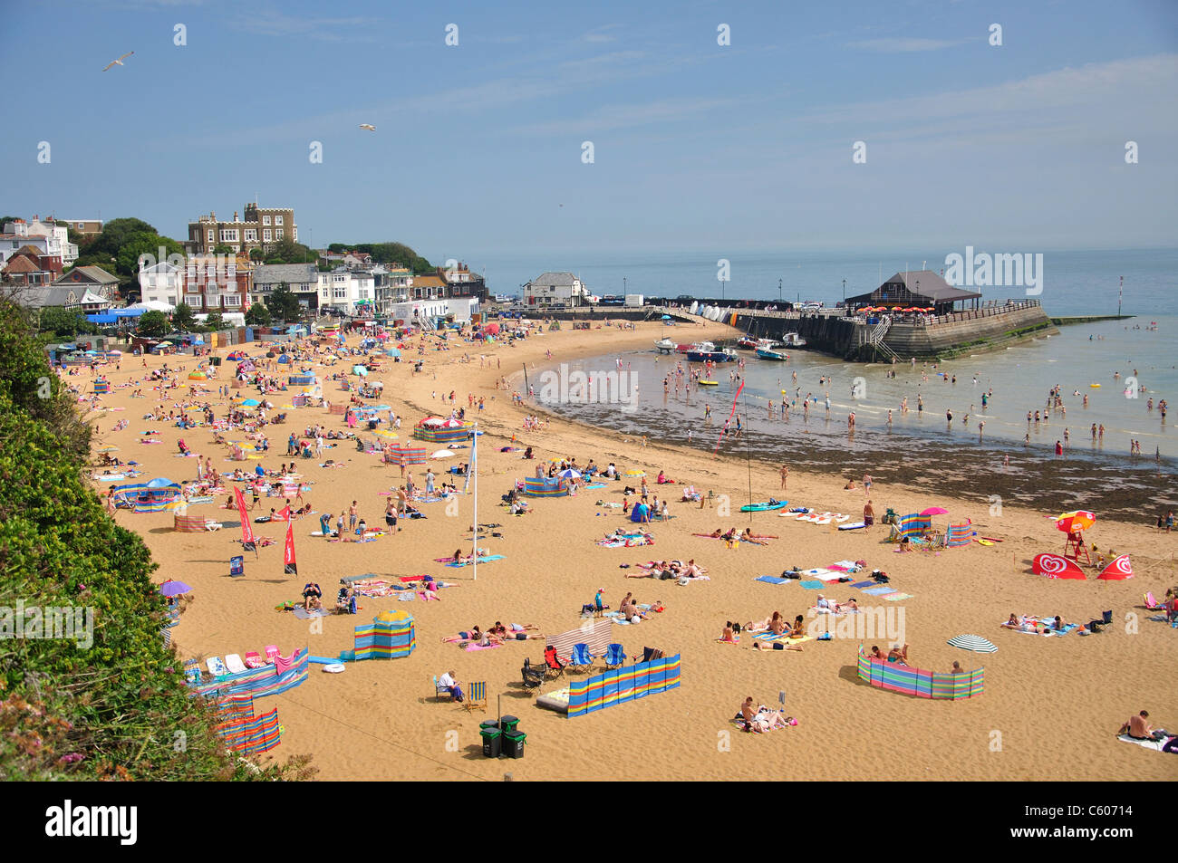 Viking Bay Beach, Broadstairs, Isle of District, Kent, England, United Kingdom