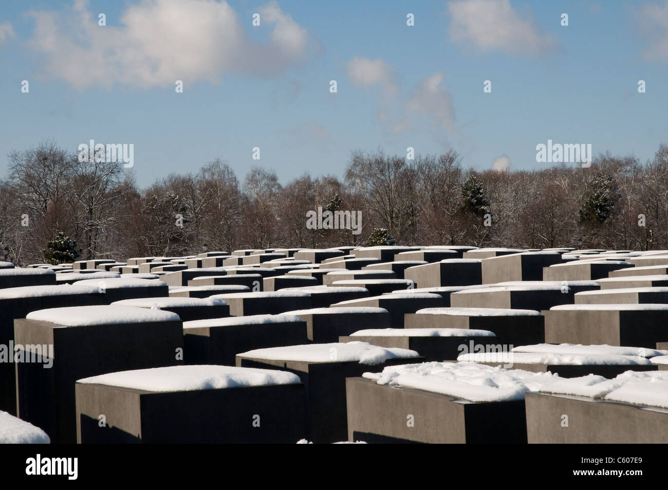 Holocaust memorial for the murdered jews during second world war, Berlin, Germany. Stock Photo