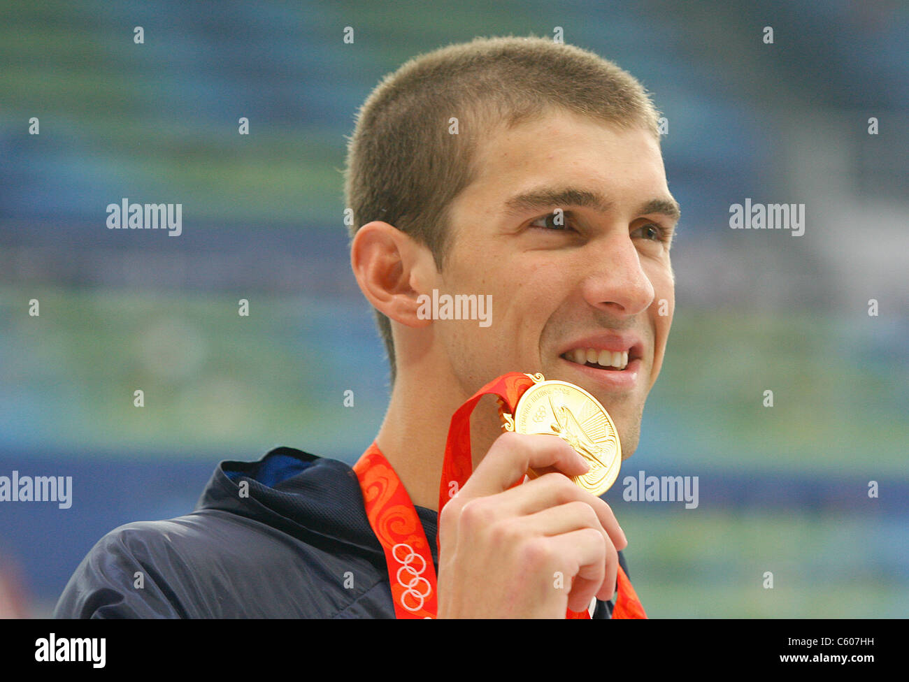 MICHAEL PHELPS MENS 200M BUTTERFLY OLYMPIC STADIUM BEIJING CHINA 13
