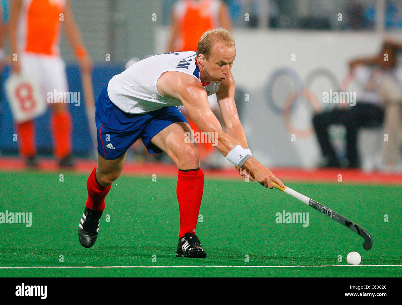 GLENN KIRKHAM ENGLAND V HOLLAND OLYMPIC STADIUM BEIJING CHINA 13 August 2008 Stock Photo