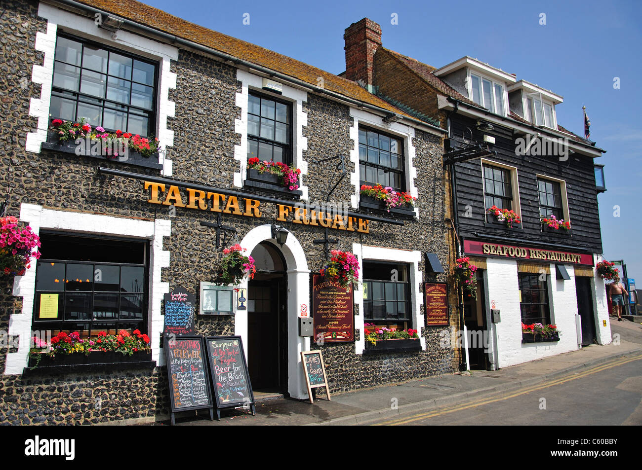 Tartar Frigate Pub on Quay, Broadstairs, Thanet District, Kent, England, United Kingdom Stock Photo