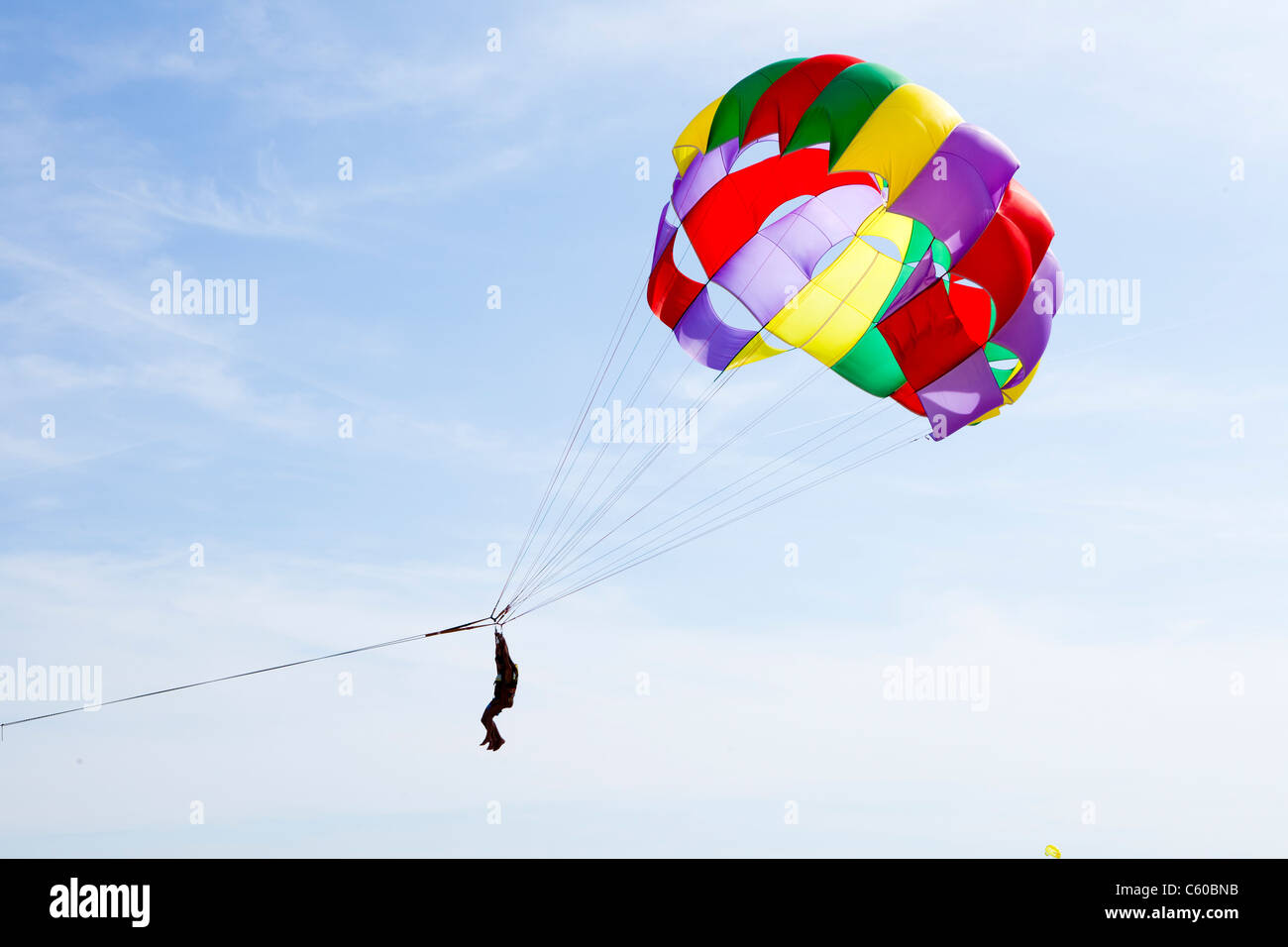 Parasailing in Nice, France Stock Photo Alamy