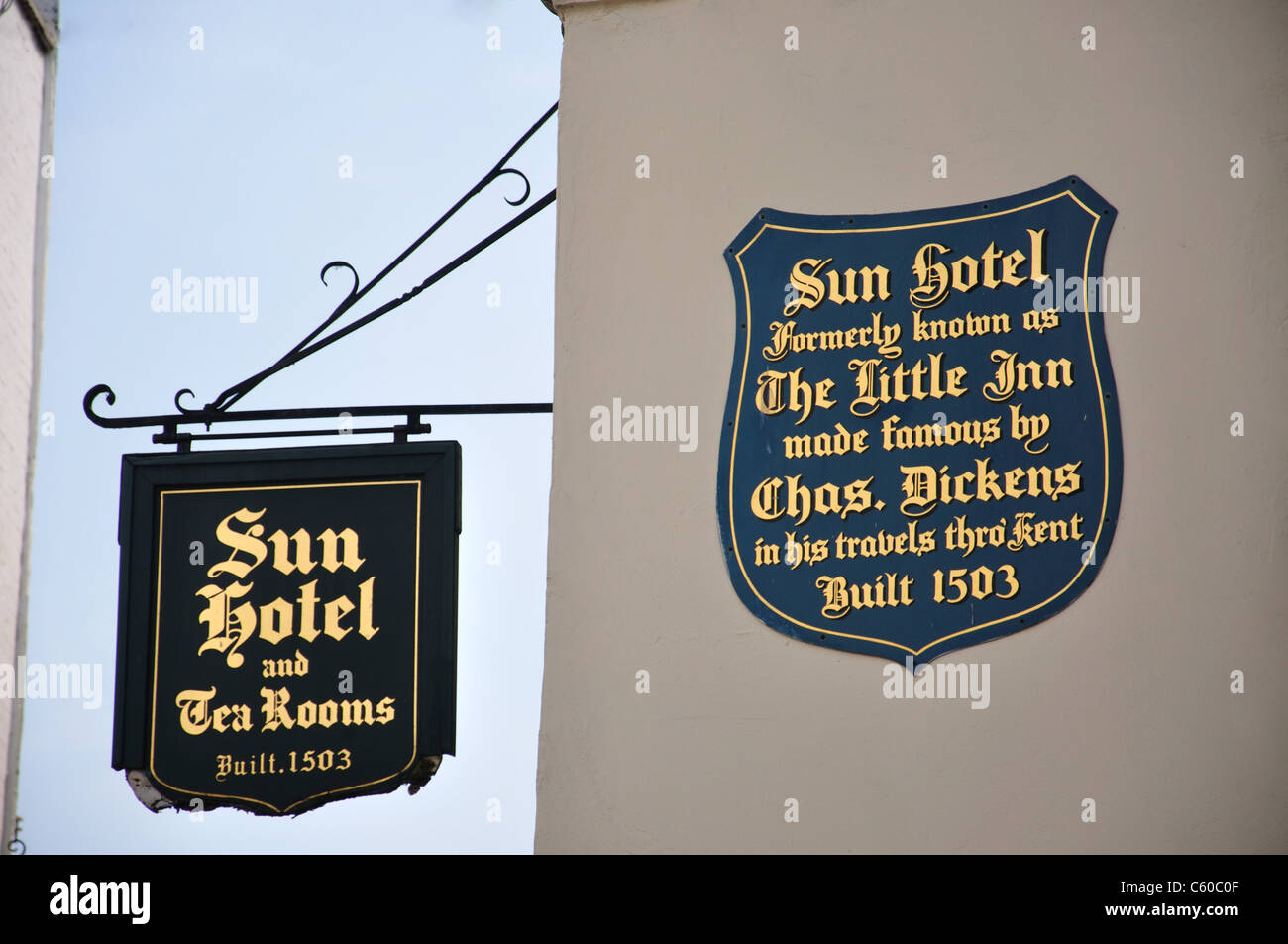 15th century Sun Hotel and Tea Rooms, Sun Street, Canterbury, City of Canterbury, Kent, England, United Kingdom Stock Photo