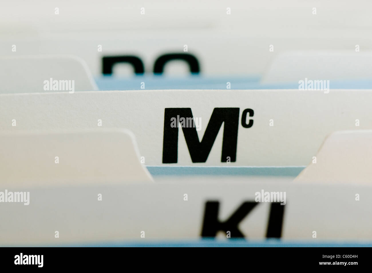 File index tabs Stock Photo Alamy