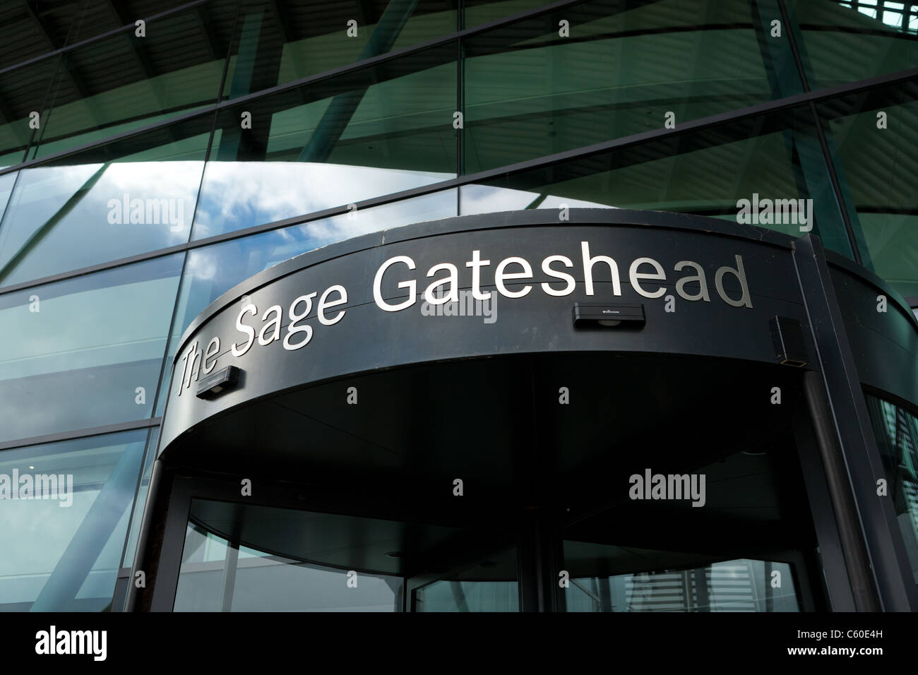 Sage Building entrance doors Gateshead, England Stock Photo