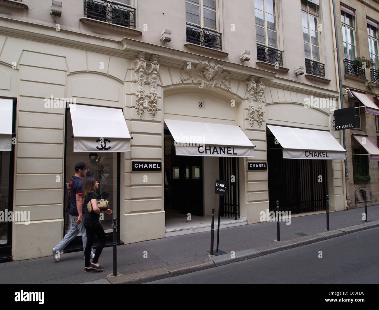 Chanel Boutique Rue Cambon and its famous staircase, 1er arr