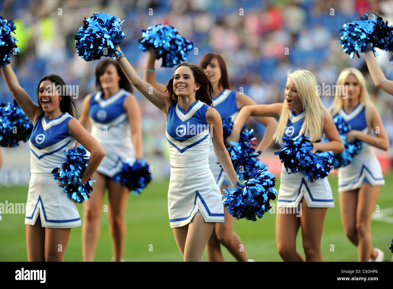Brighton and Hove Albion football club cheerleaders known as Gullys