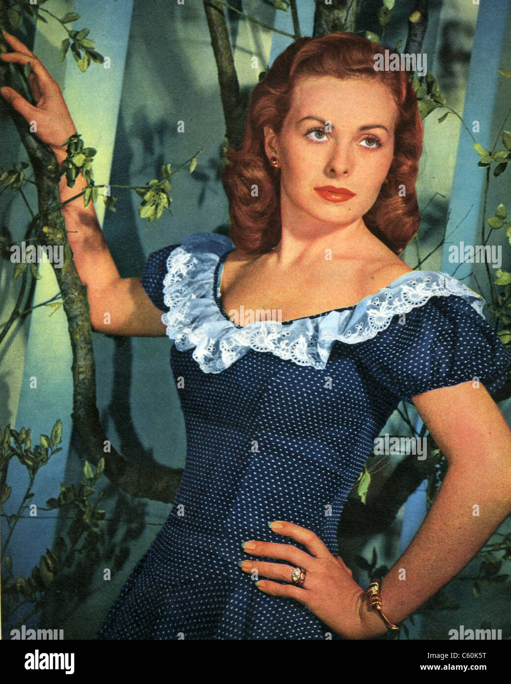 JEANNE CRAIN (1925-2003) US film actress about 1945 Stock Photo