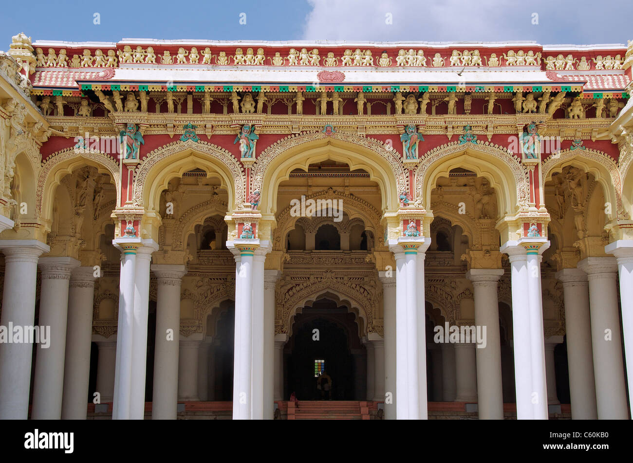 Tirumalai Nayak Palace Madurai Tamil Nadu South India Stock Photo