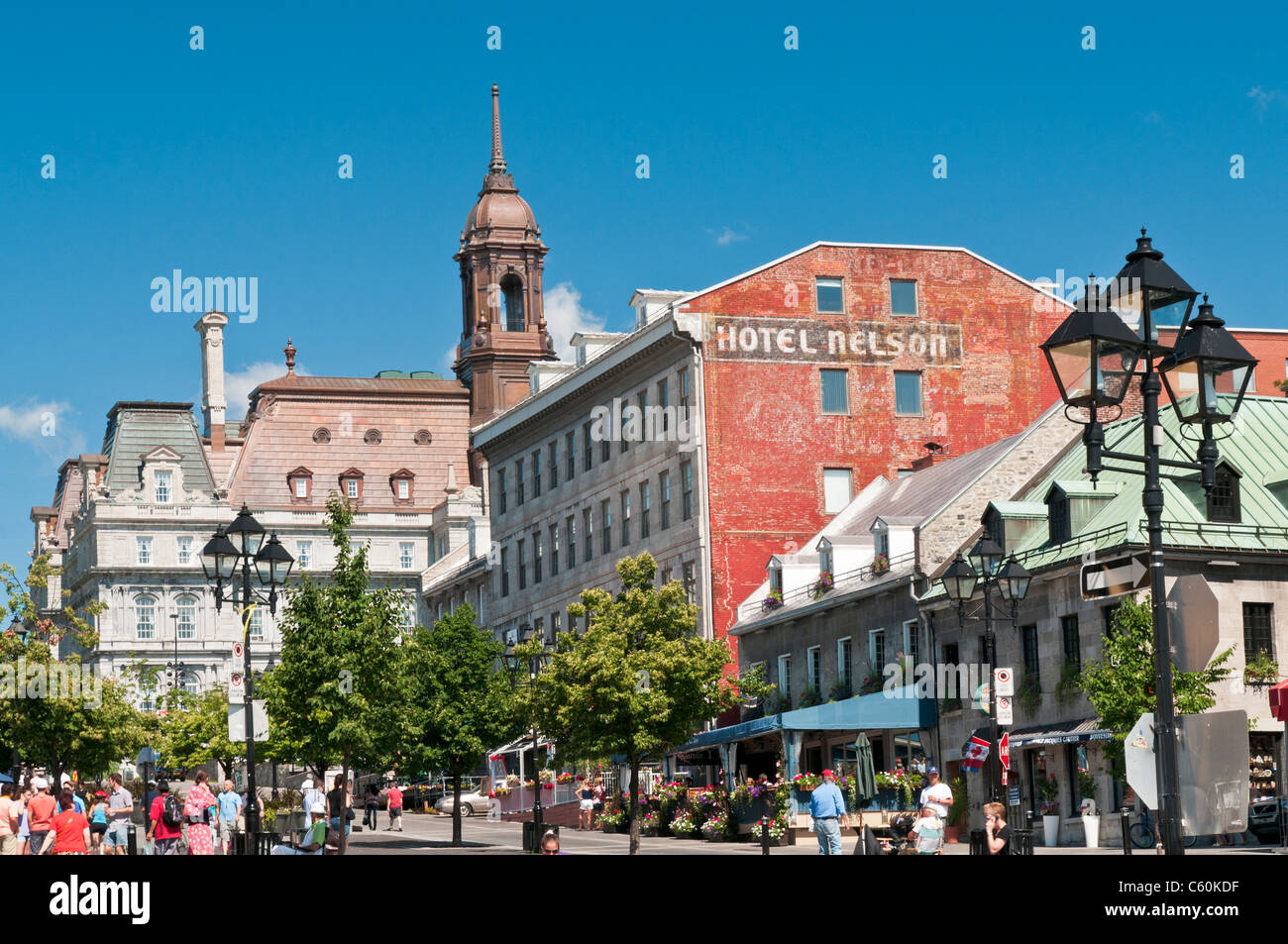 Place Jacques Cartier, Old Montreal QC Canada Stock Photo Alamy
