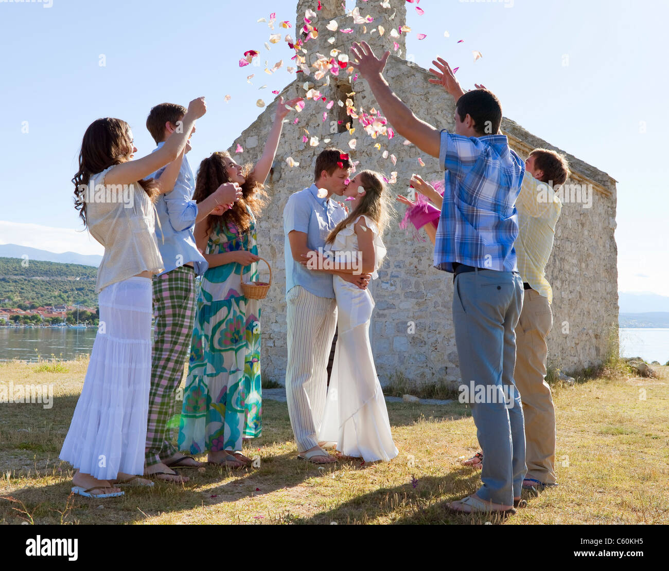 Young man celebrating closed hi-res stock photography and images - Alamy