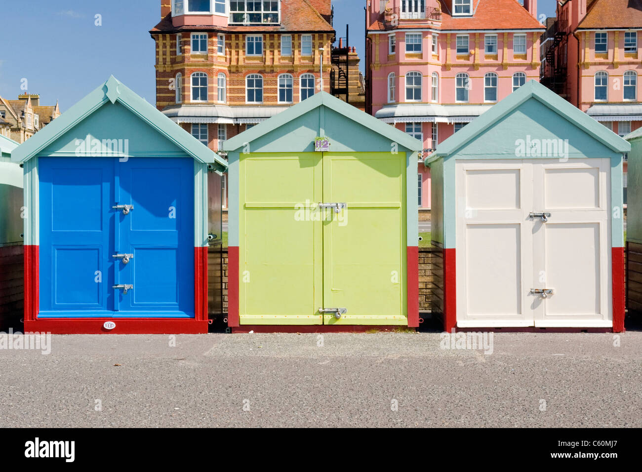 East Sussex Hove Actually Colorful Or Colourful Beach Huts On