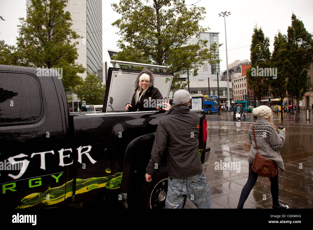 Manchester City centre, the morning after the riots of Tuesday 9th ...