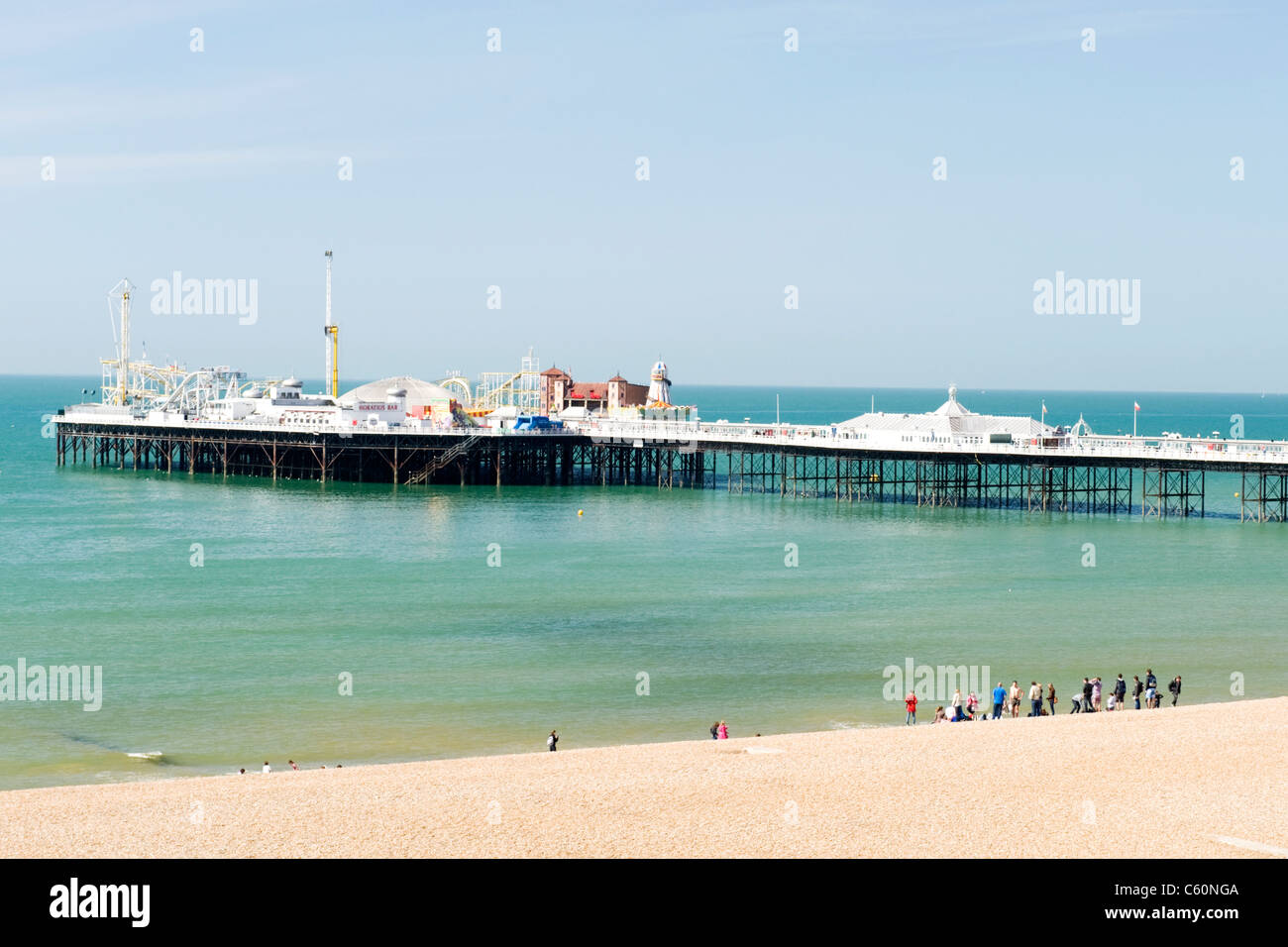 Brighton Palace Marine Pier East Sussex view of pier from Marine Drive