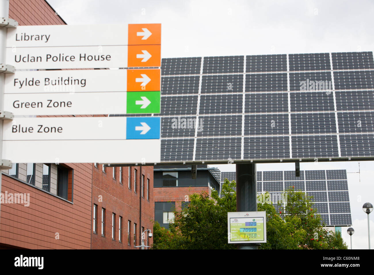 Tracking solar voltaic panels on the Campus of UCLAN, the University of ...