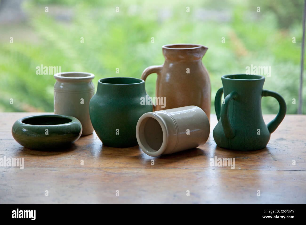 still life of pottery Stock Photo