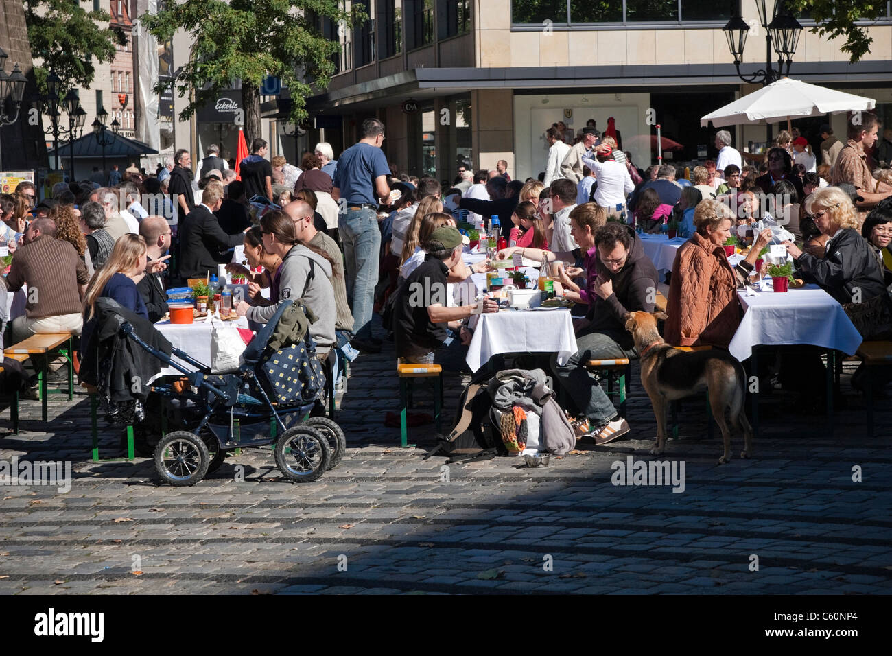 Sunday picnic at Nuremberg, Germany Stock Photo Alamy