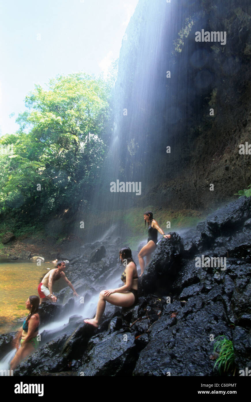 Waterfall, Babeldaob Island, Palau, Micronesia Stock Photo Alamy