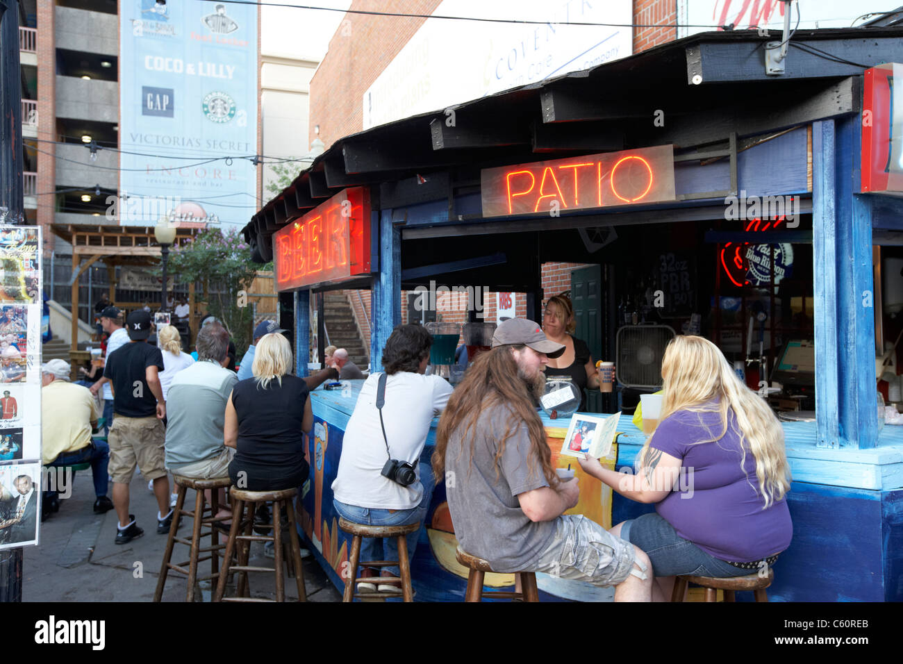 beer patio bar on beale street memphis tennessee united states america