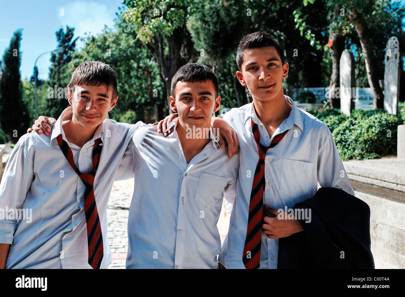 Turkish schoolboys in Istanbul Stock Photo - Alamy