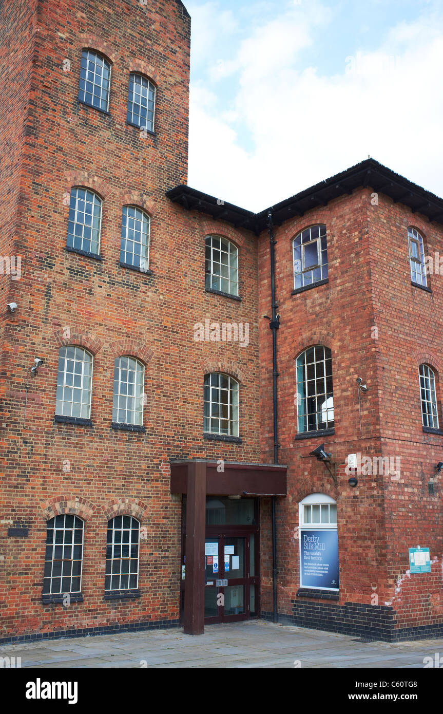 The Old Silk Mill known as the Derby Industrial Museum Derby UK Stock Photo