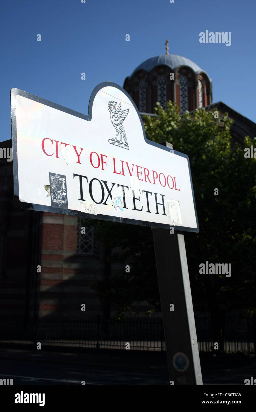 Welcome to Toxteth! Stock Photo