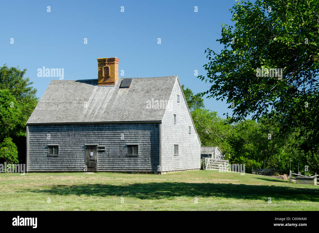 Massachusetts, Nantucket Island. Jethro Coffin House, the oldest house