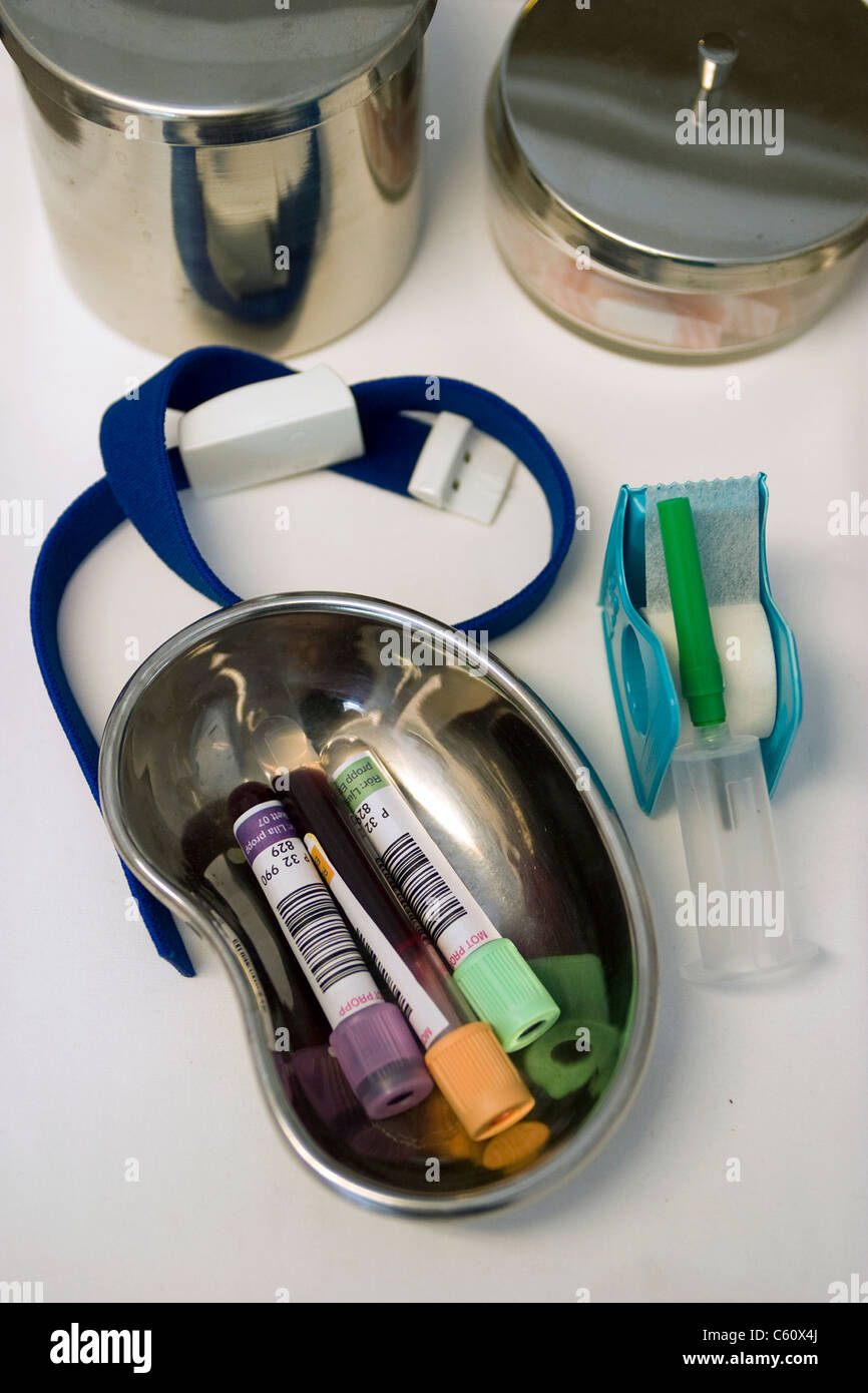 A medical kit for drawing blood Stock Photo Alamy
