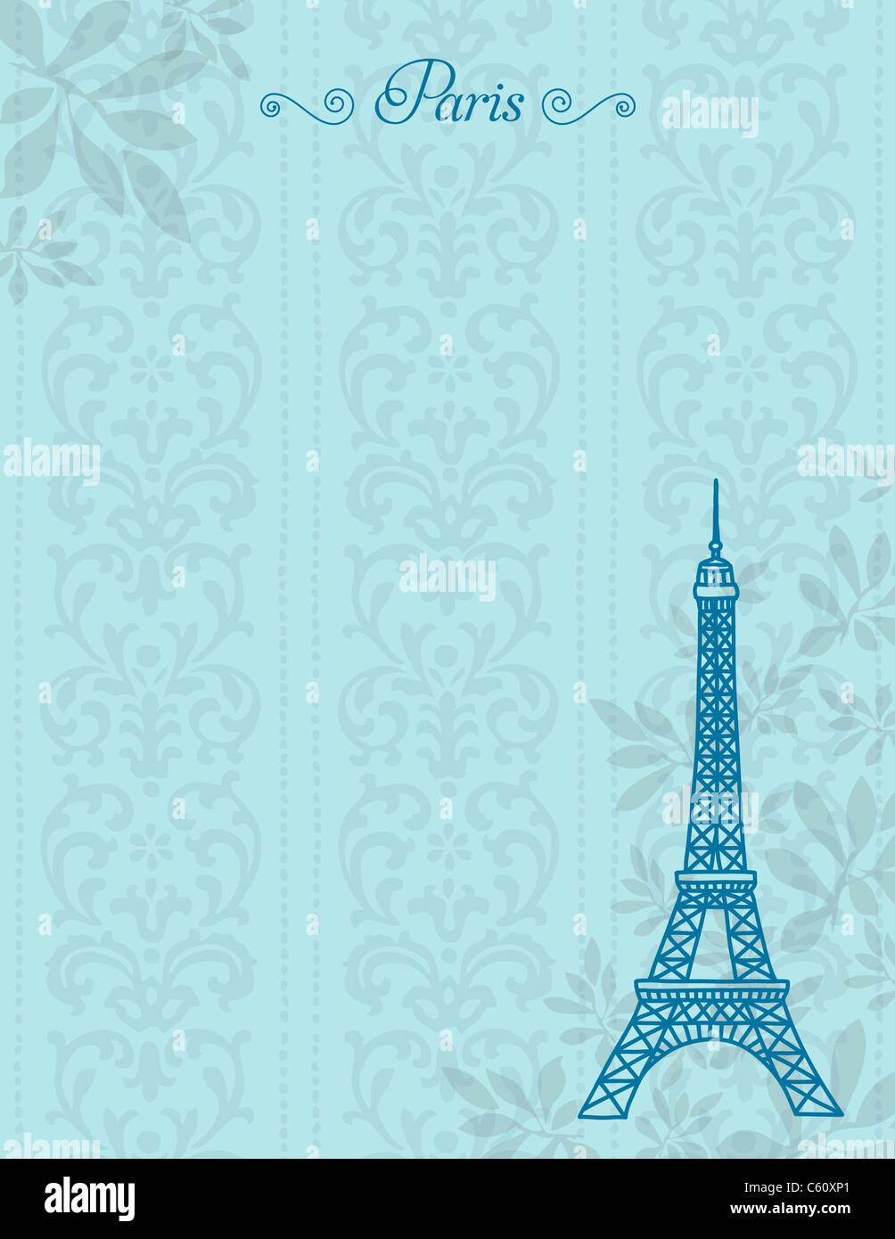 Eiffel Tower illustration Stock Photo