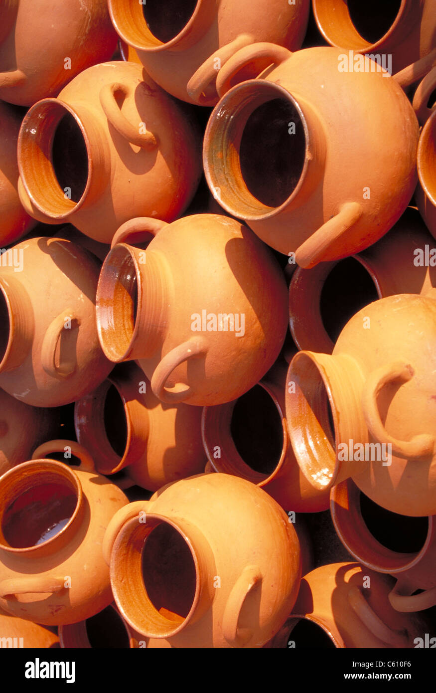 Pottery for sale at market, Oaxaca, Mexico Stock Photo Alamy