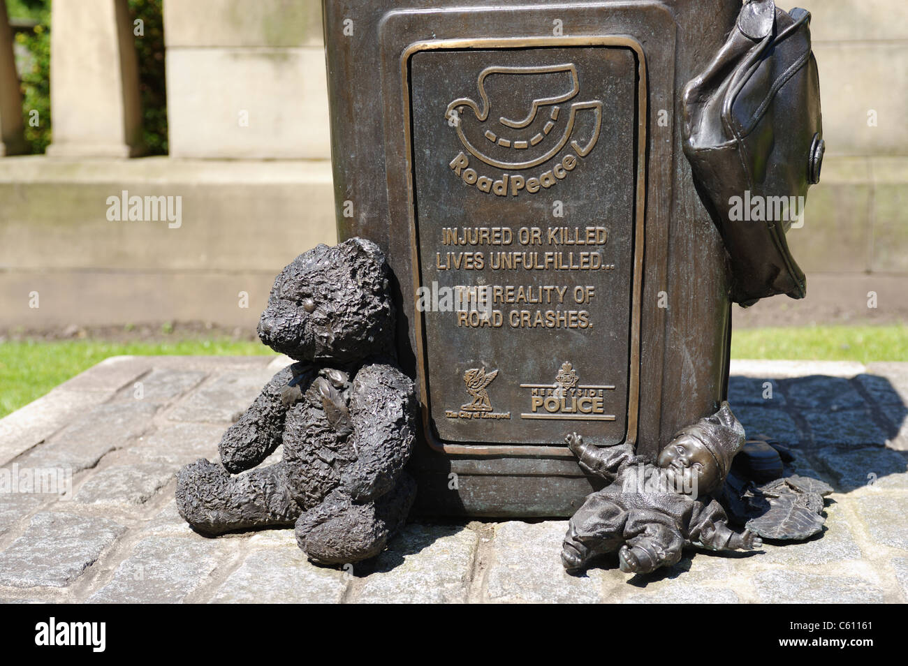 Road Peace memorial, St John's Gardens, Liverpool, Merseyside, England