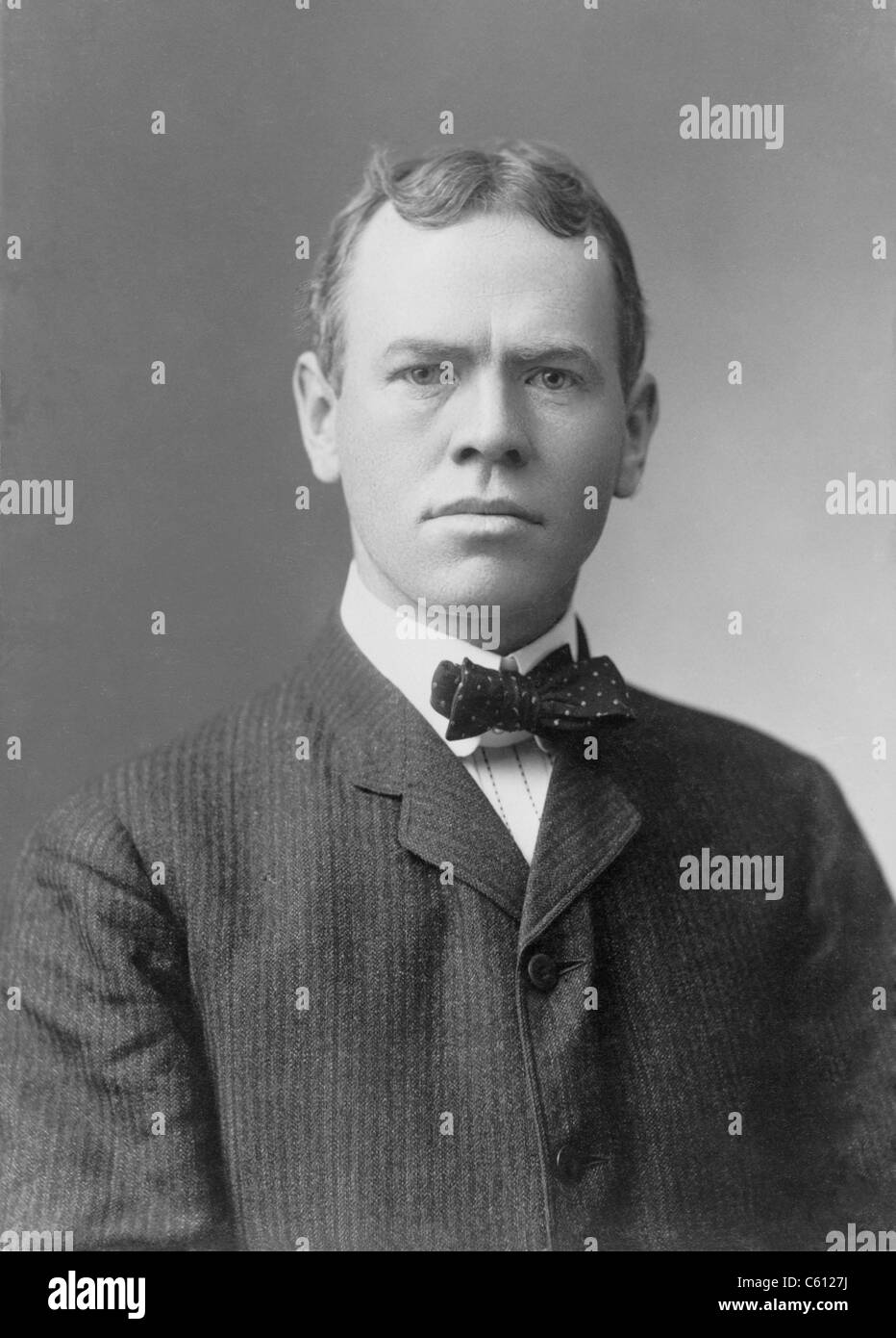 James Brendan Connolly, (1868-1957), athlete and writer, was the first athlete to win a medal at the 1896 Olympics for the triple jump. He became a popular and prolific writer of sea-related shorts stories and novels. Photo by Purdy, 1906. Stock Photo