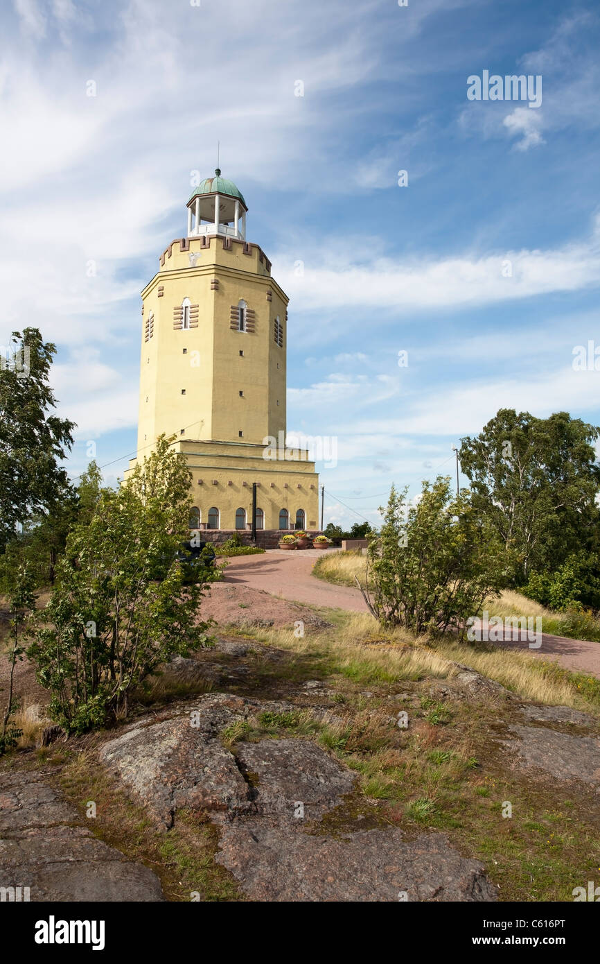 Haukkavuori lookout tower in Kotka Finland Stock Photo