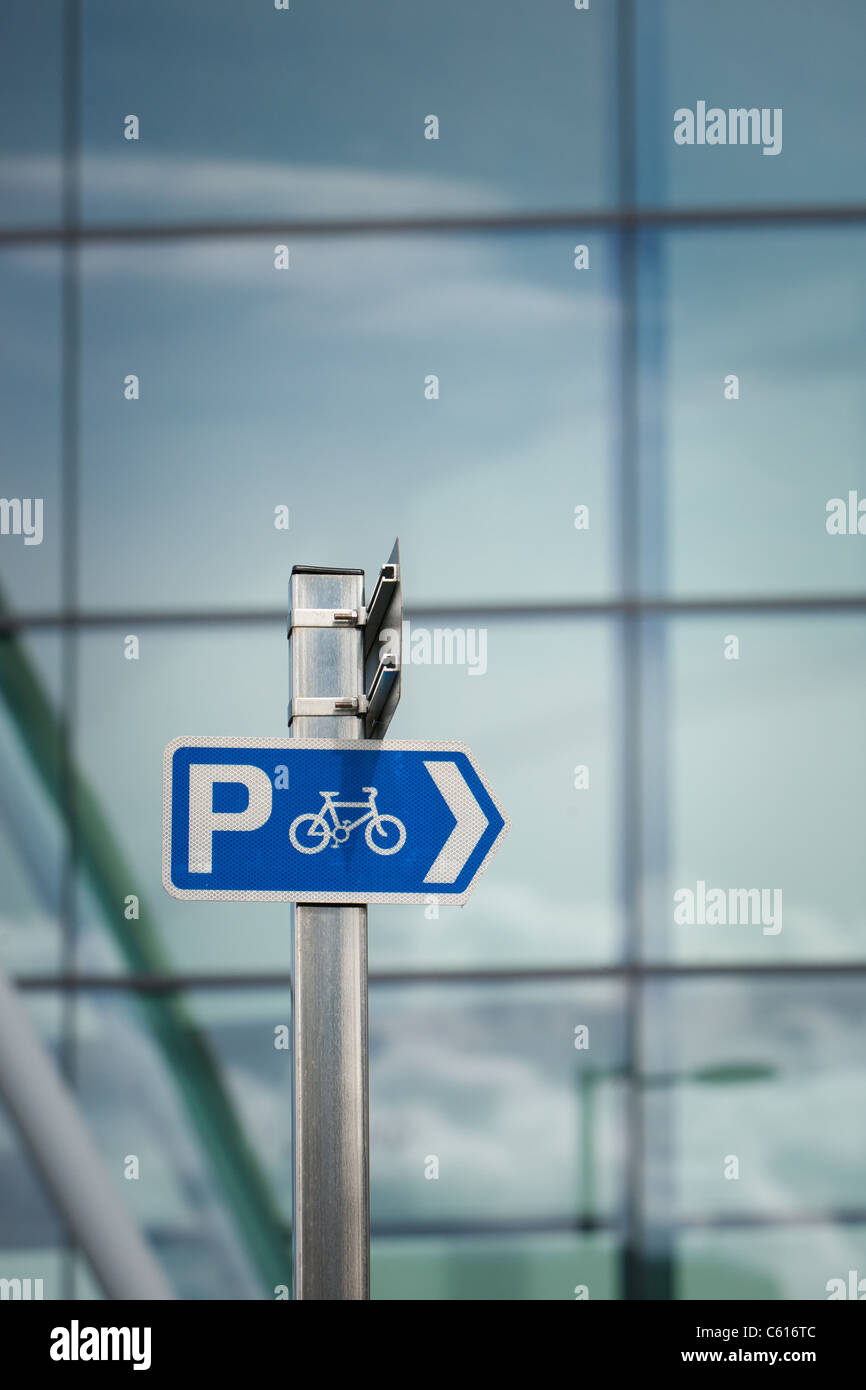 Parking sign at the Sage Building, Gateshead, England Stock Photo