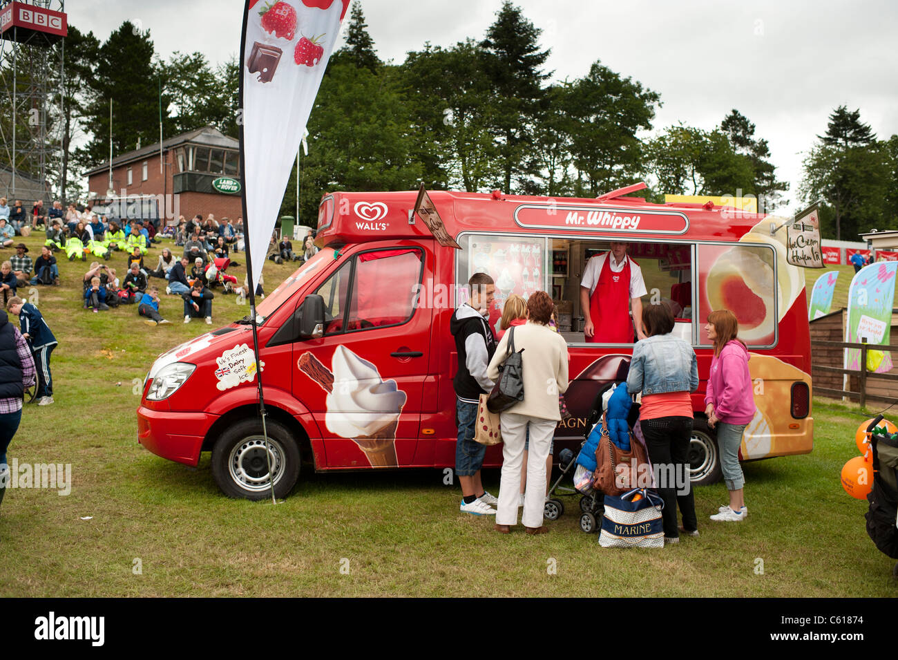 An ice cream van at the Royal Welsh Agricultural Show, Builth Wells