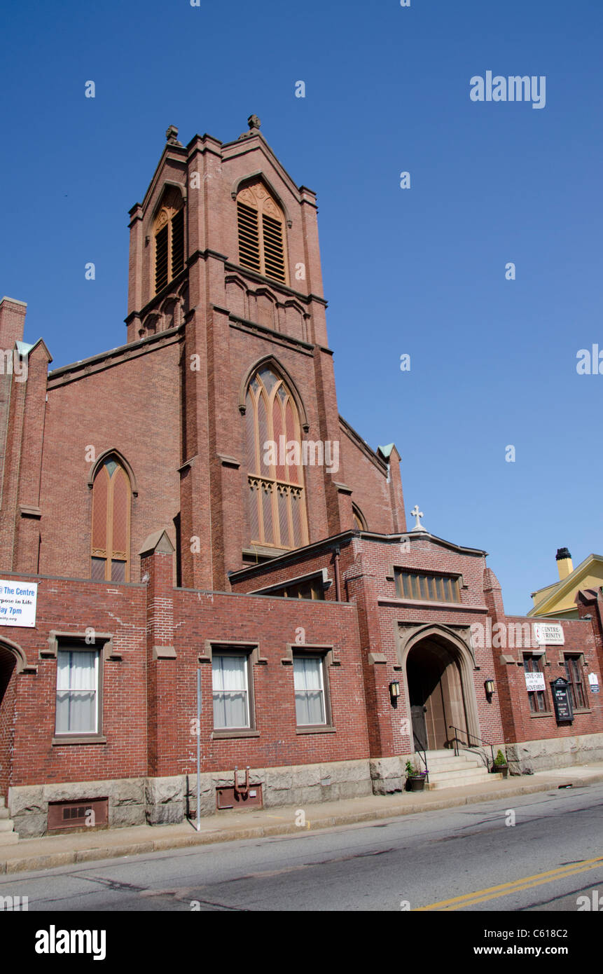 Massachusetts, New Bedford. Centre Trinity Methodist Church Stock Photo