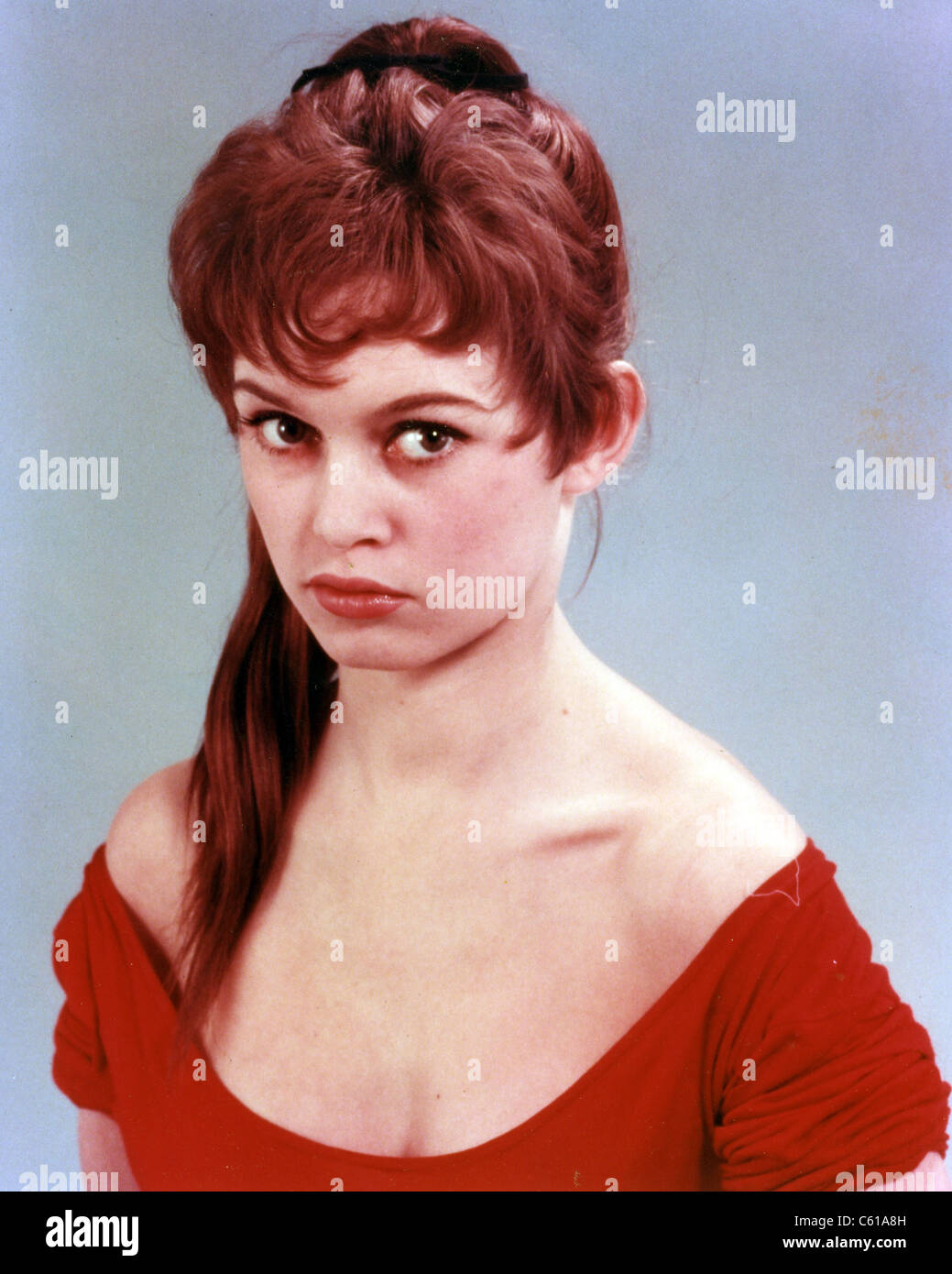 BRIGITTE BARDOT  French film actress and animal rights activist about 1953 Stock Photo