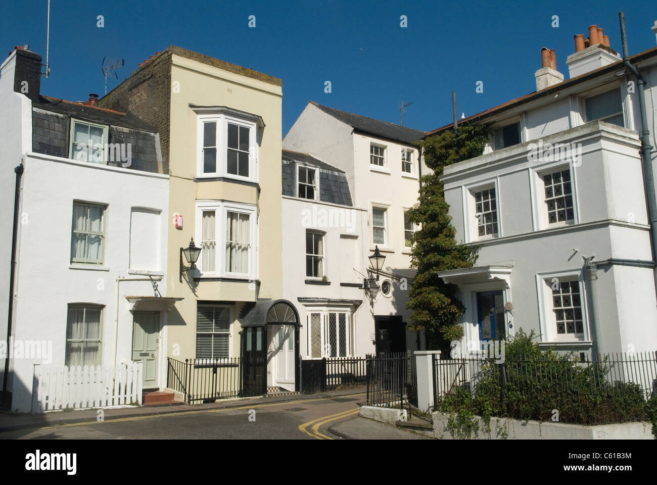 Broadstairs Kent Uk. Fort Road houses as they would have been in