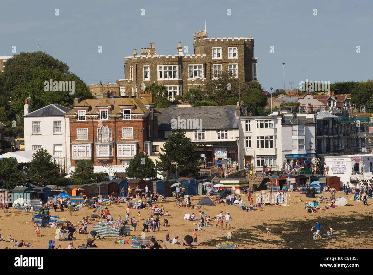 Broadstairs Kent UK. Bleak House Fort Road above Viking Bay beach. Where Charles Dickens wrote