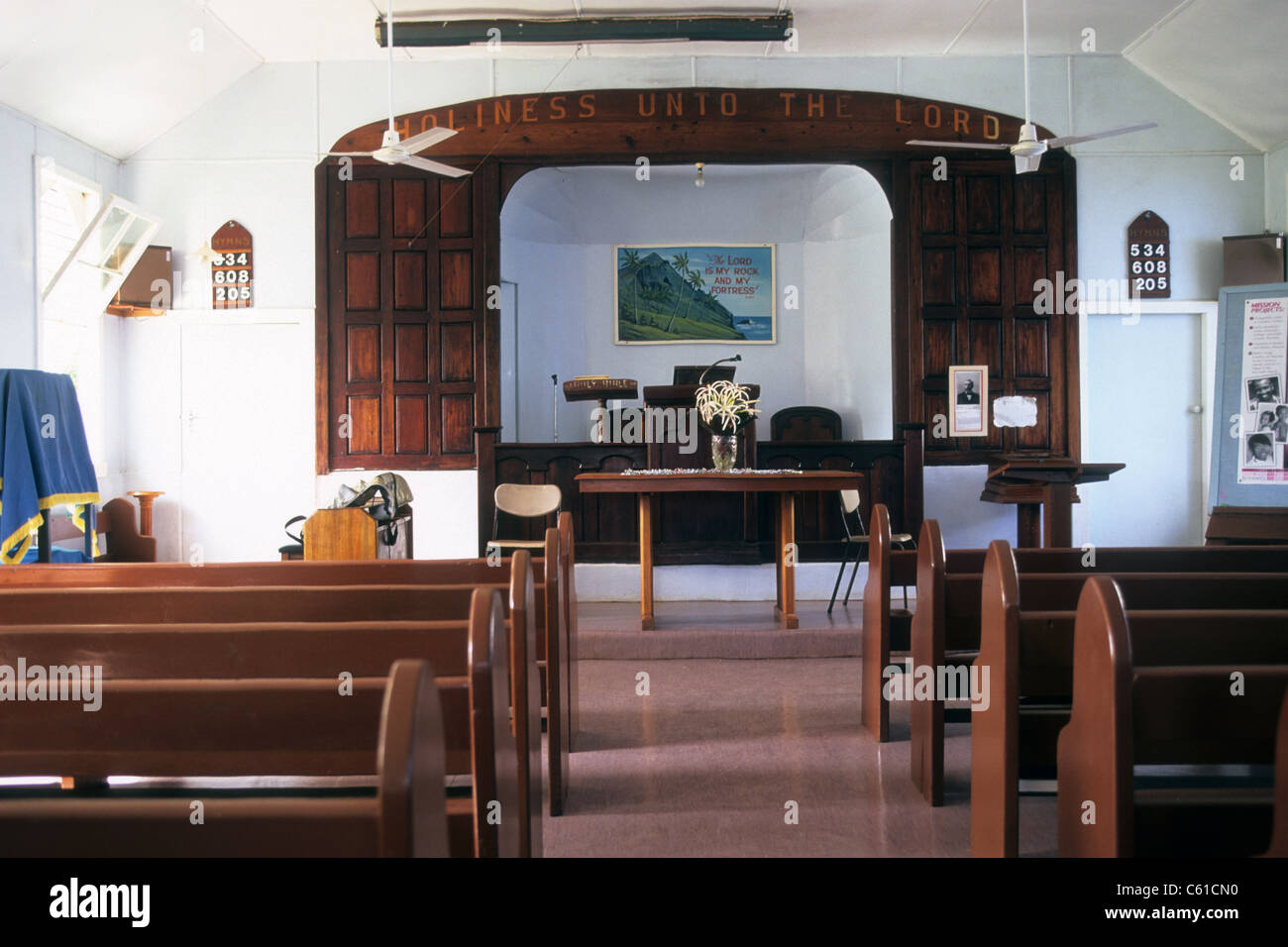 Church, Pitcairn Island Stock Photo Alamy