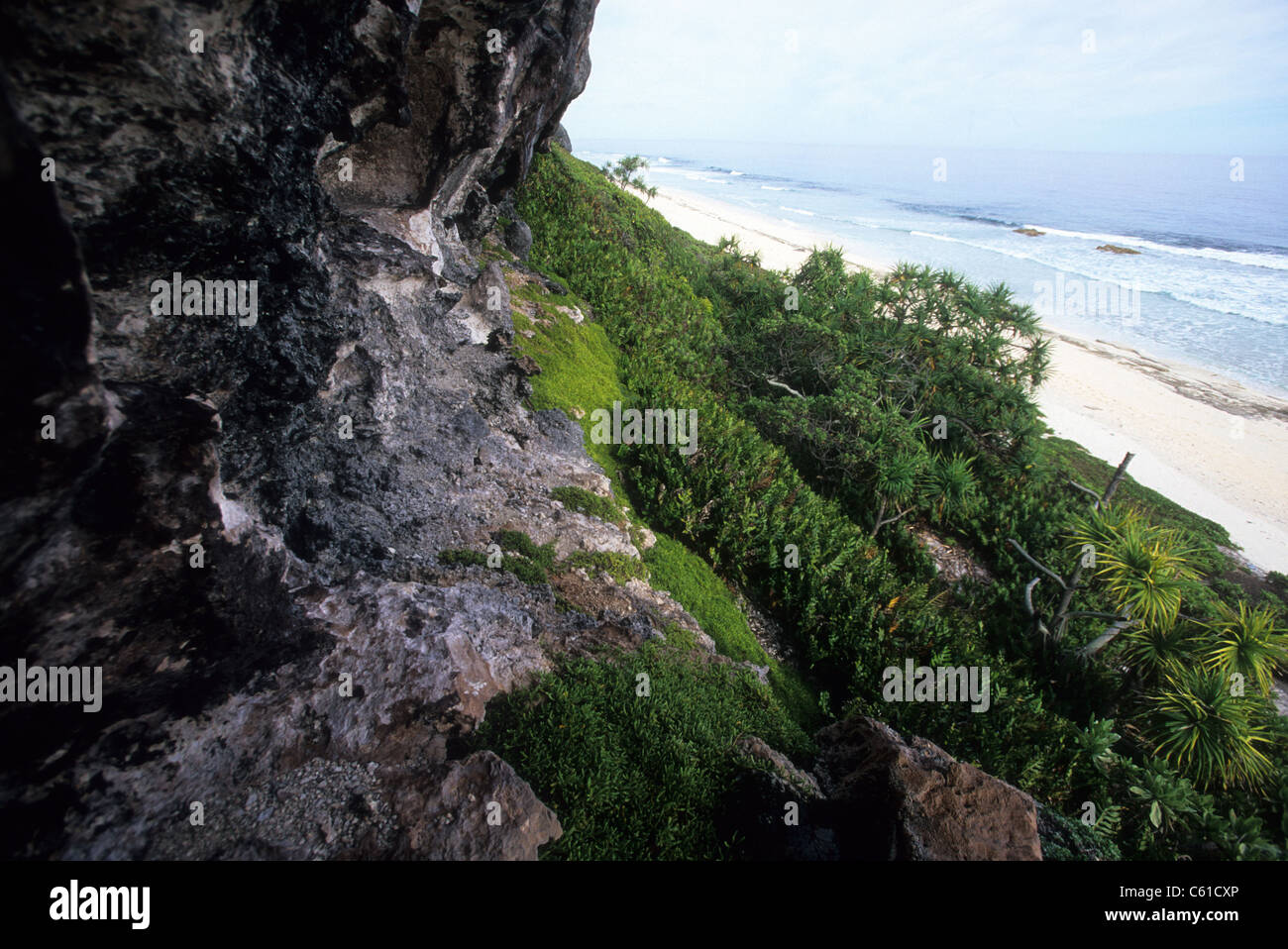 Fletcher Christians cave, Pitcairn Island Stock Photo Alamy