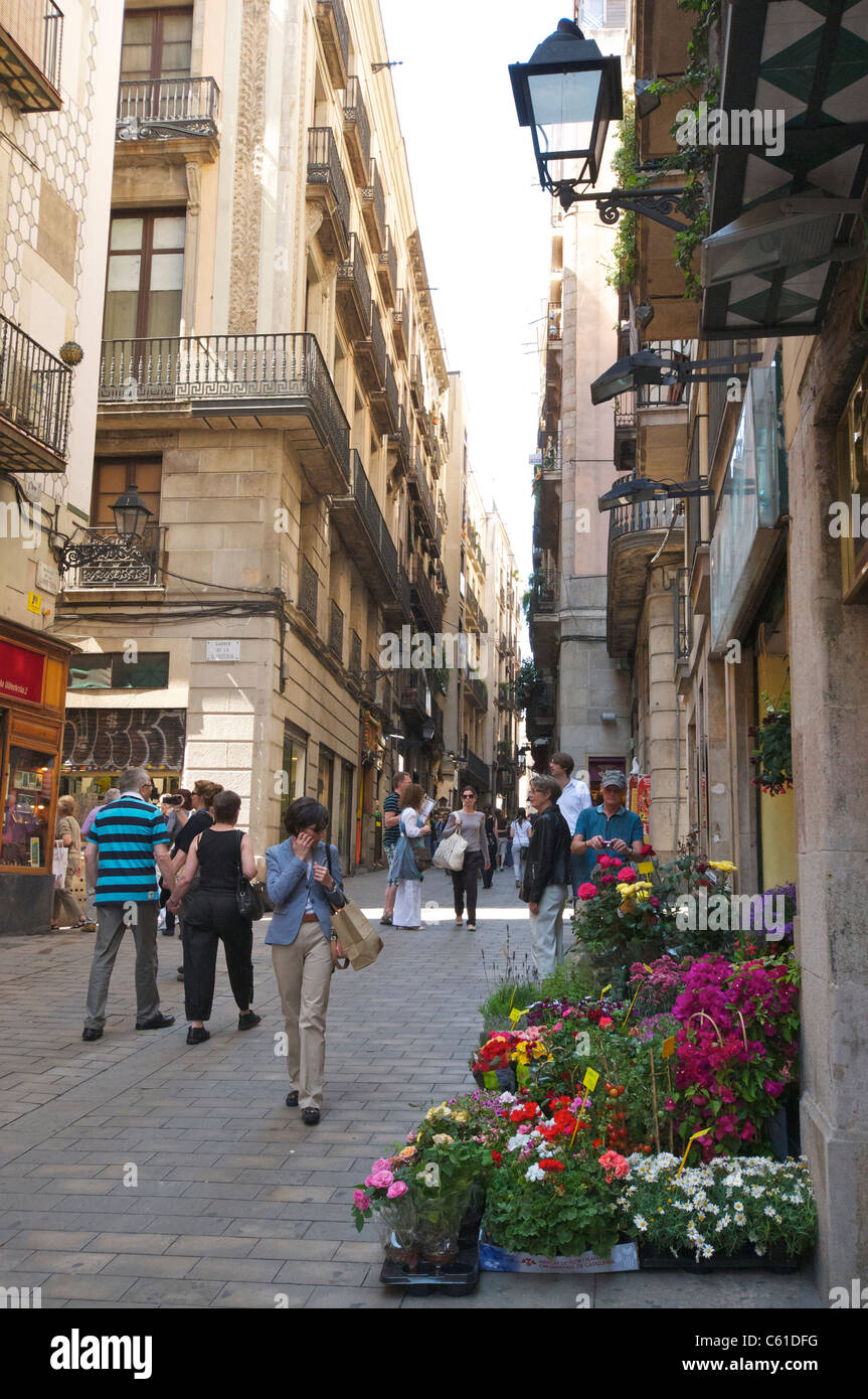 Gothic quarter Barcelona Stock Photo Alamy