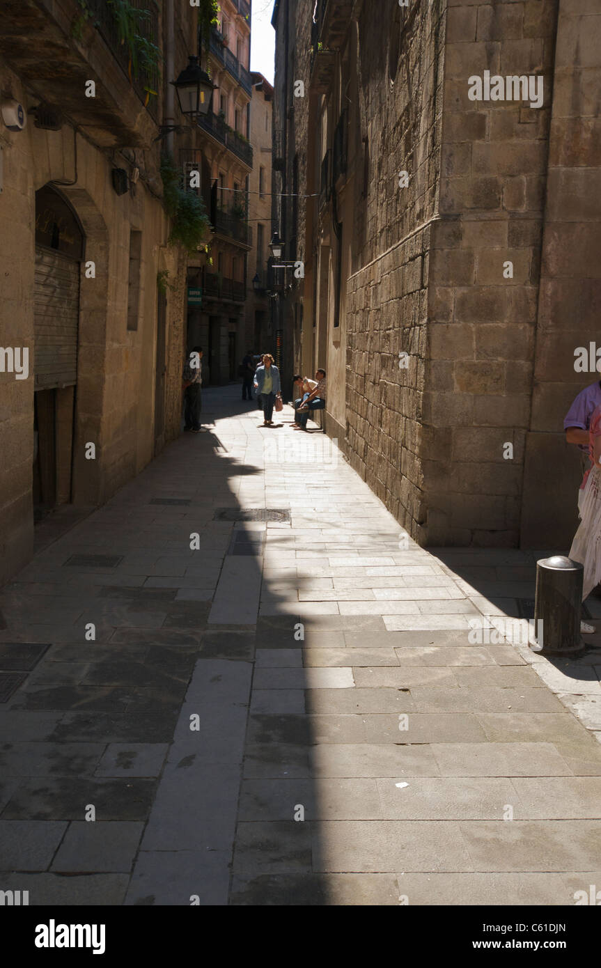Gothic quarter Barcelona Stock Photo Alamy