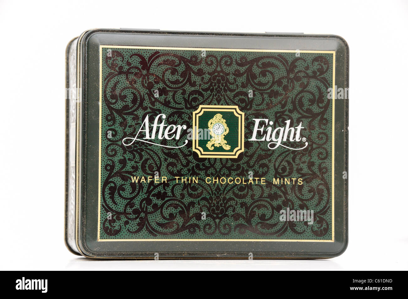 old tin of after 8 eight mints england uk Stock Photo Alamy