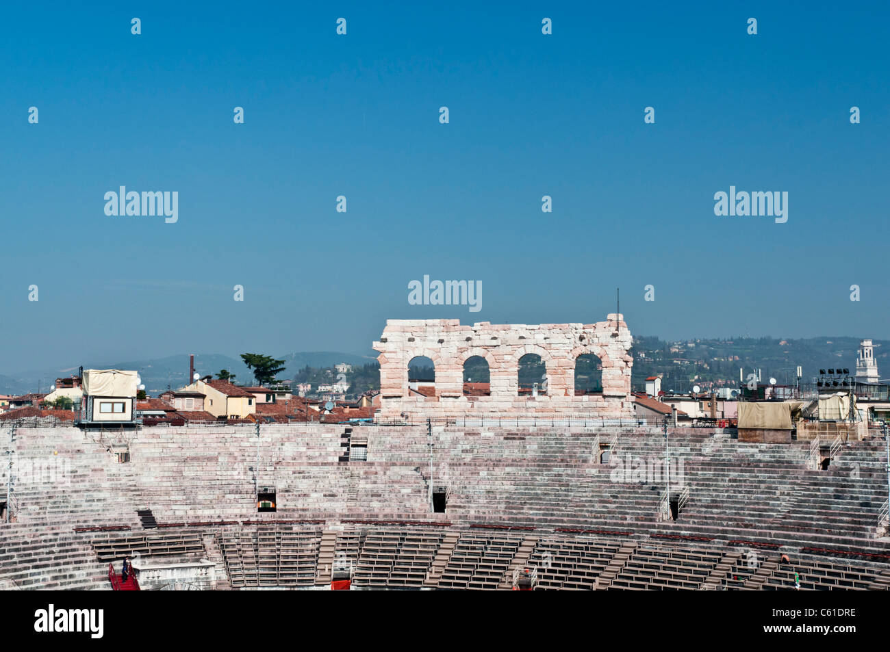 Roman Amphitheater, Verona Italy Stock Photo