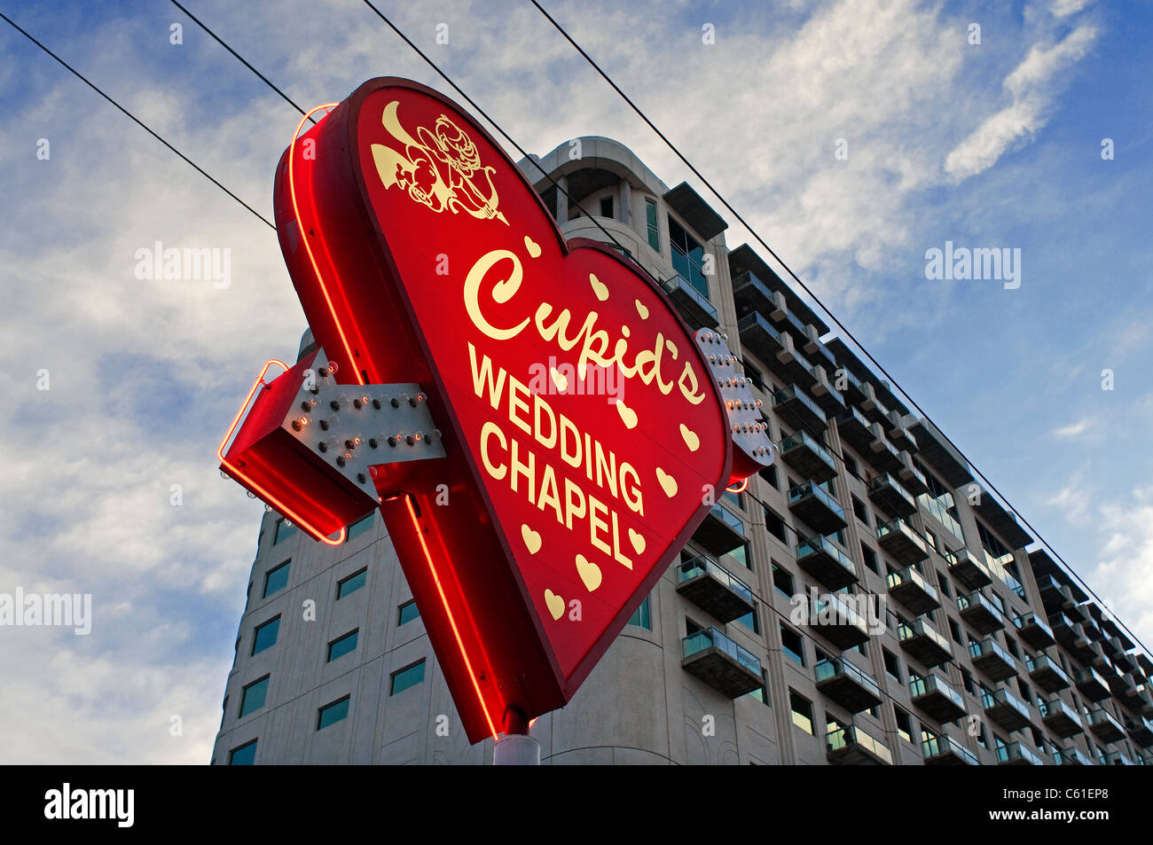 Wedding Chapel Cupids Las Vegas NV Nevada Stock Photo