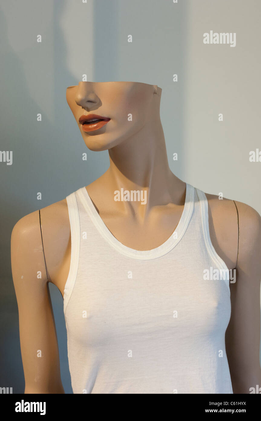 A mannequin with half a head Stock Photo Alamy