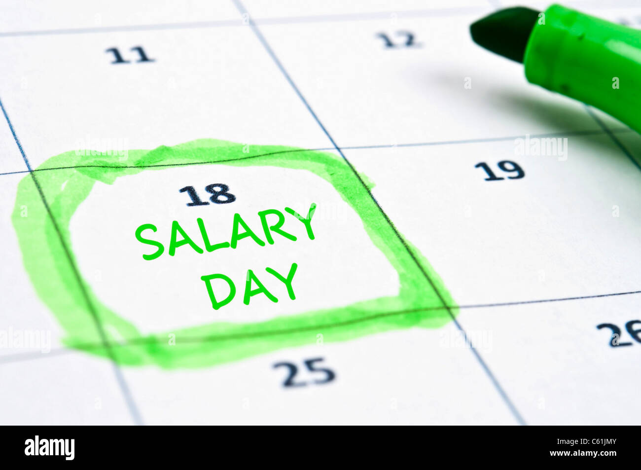 Payday calendar hires stock photography and images Alamy