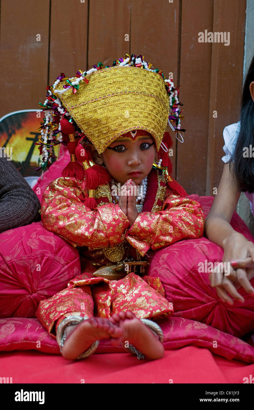 The Kumari of Sankhu, Nepal. Hindus think that she is the ...