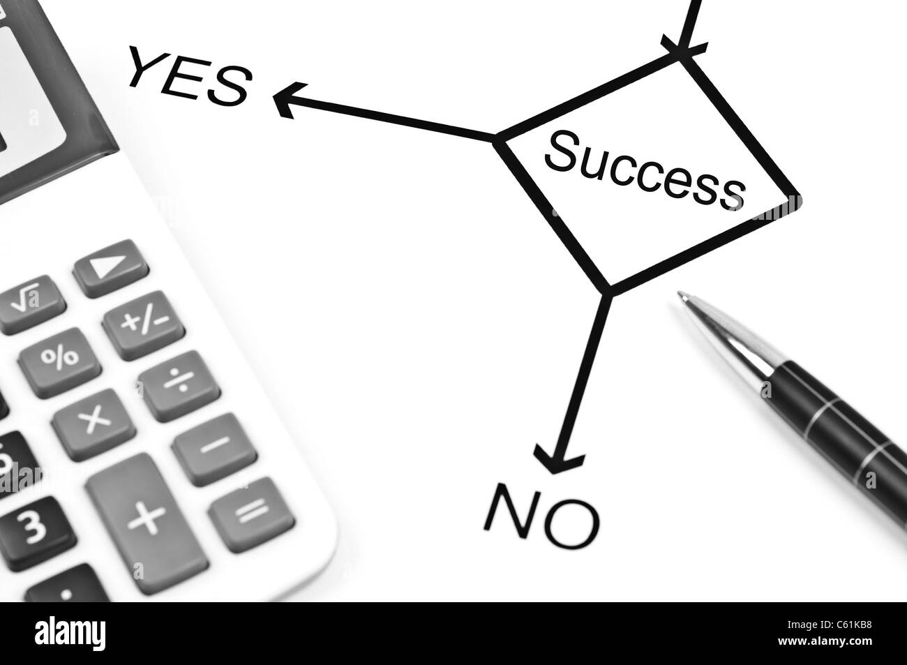 Calculate success Black and White Stock Photos & Images - Alamy